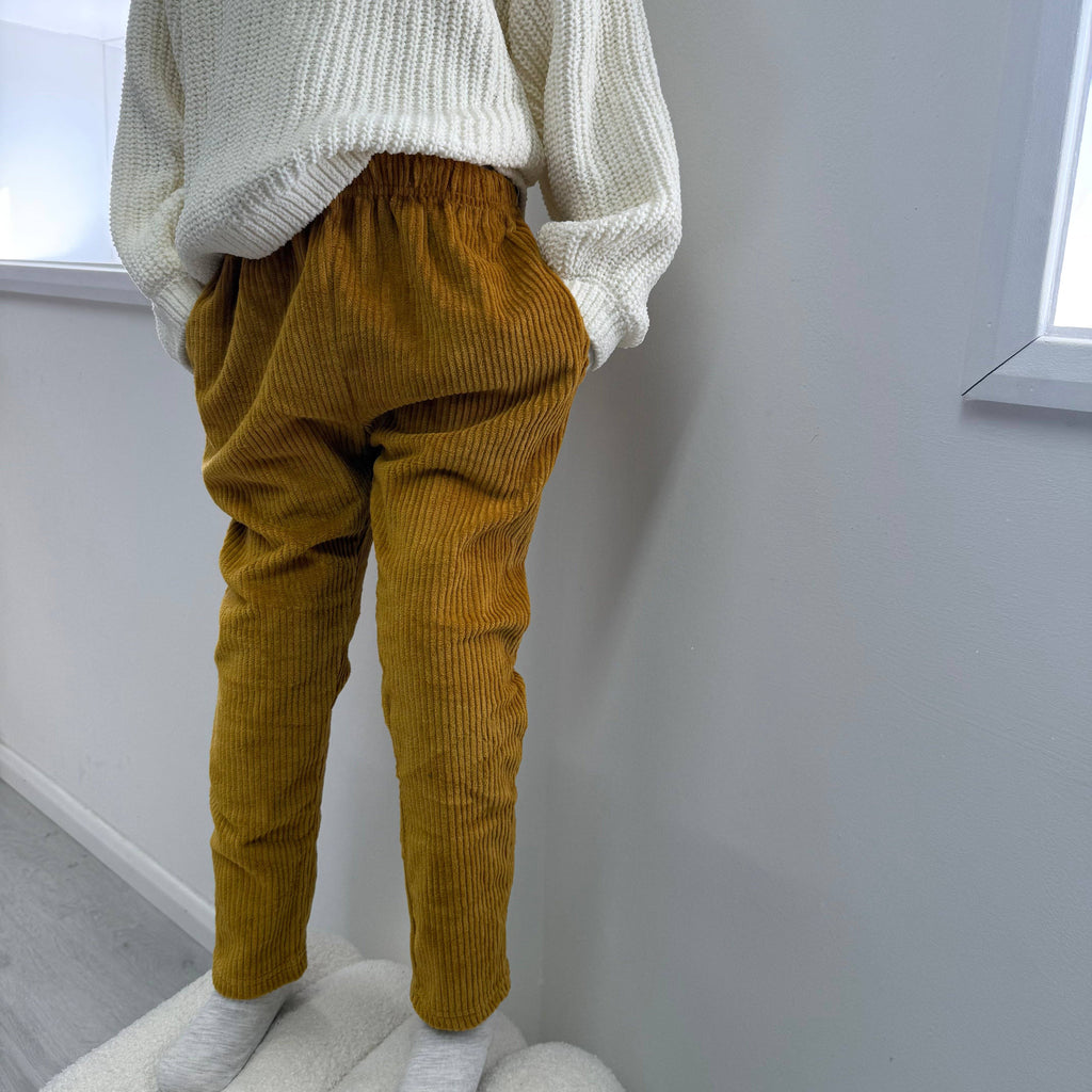 Gold Corduroy "Kid Fit" Trousers