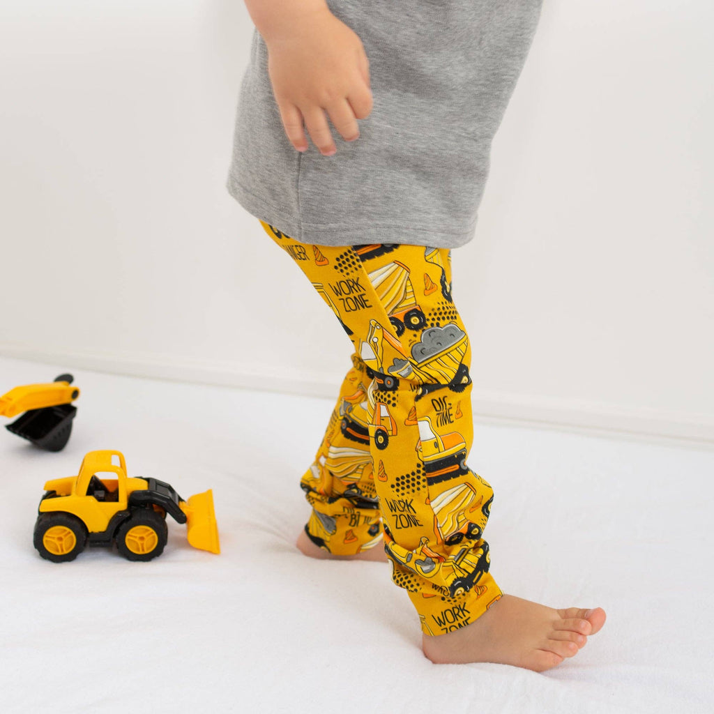 Work Zone Construction Print Baby & Toddler Cotton Leggings