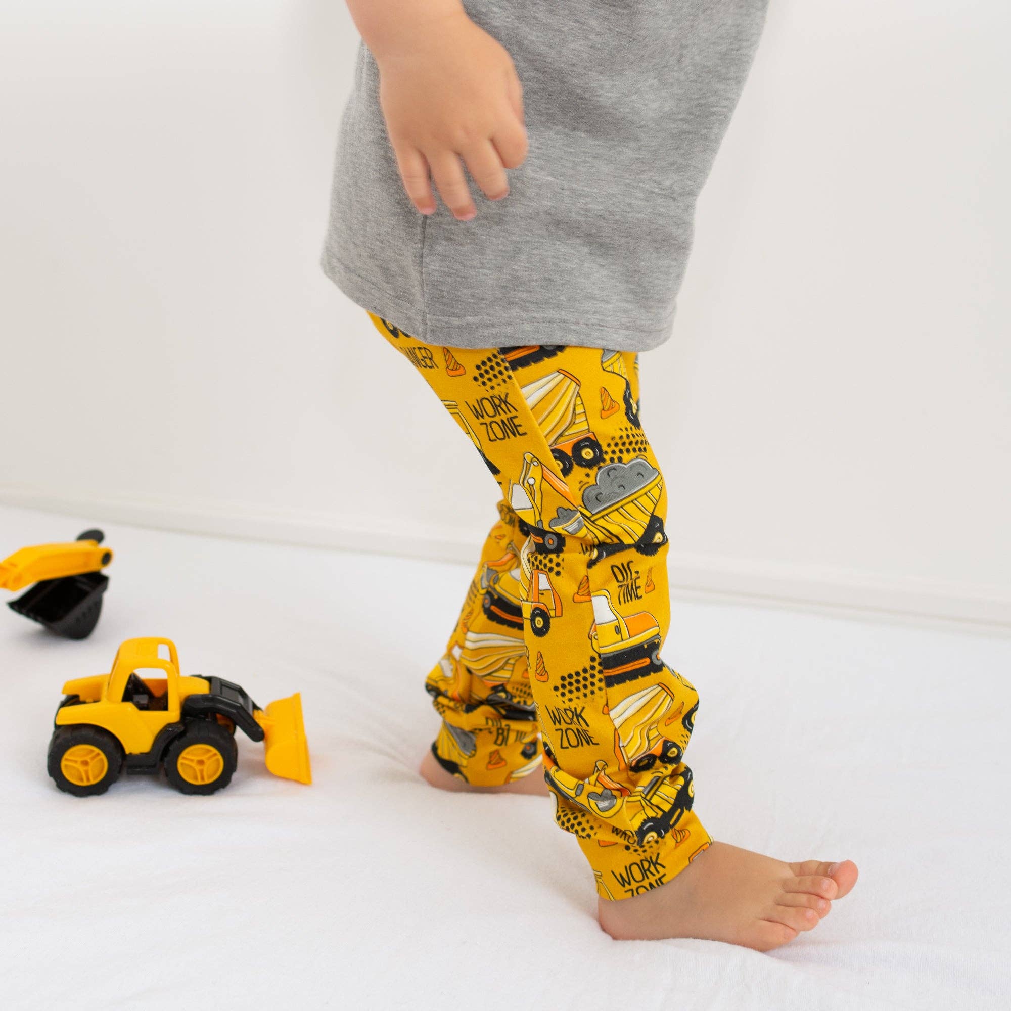 Work Zone Construction Print Baby & Toddler Cotton Leggings