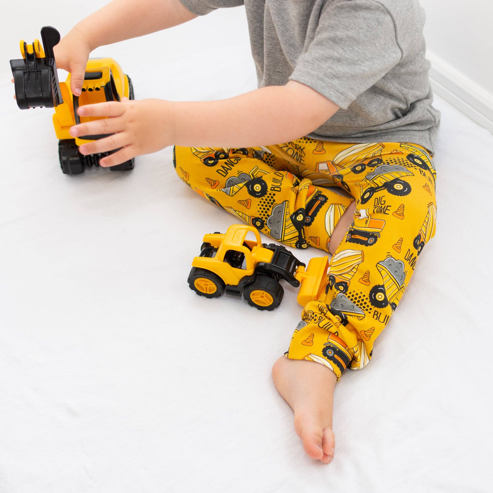 Work Zone Construction Print Baby & Toddler Cotton Leggings
