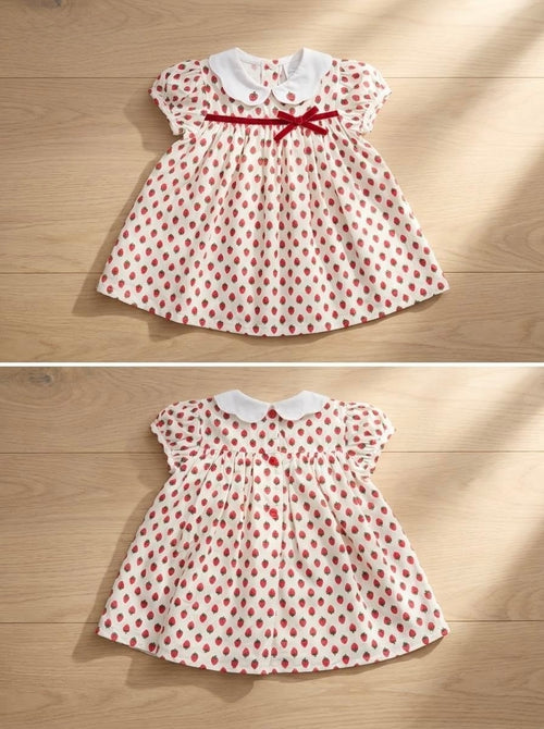 Baby Girls Strawberry Print Dress