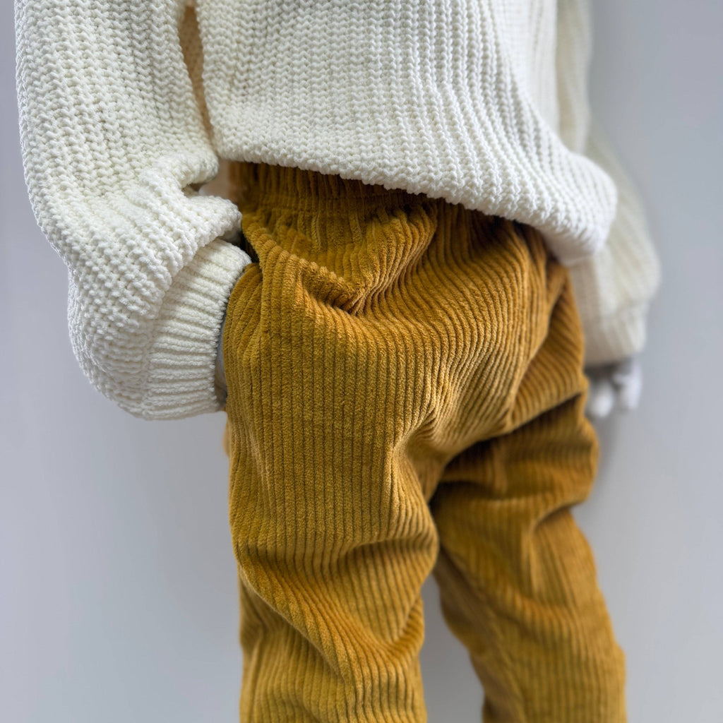 Gold Corduroy "Kid Fit" Trousers