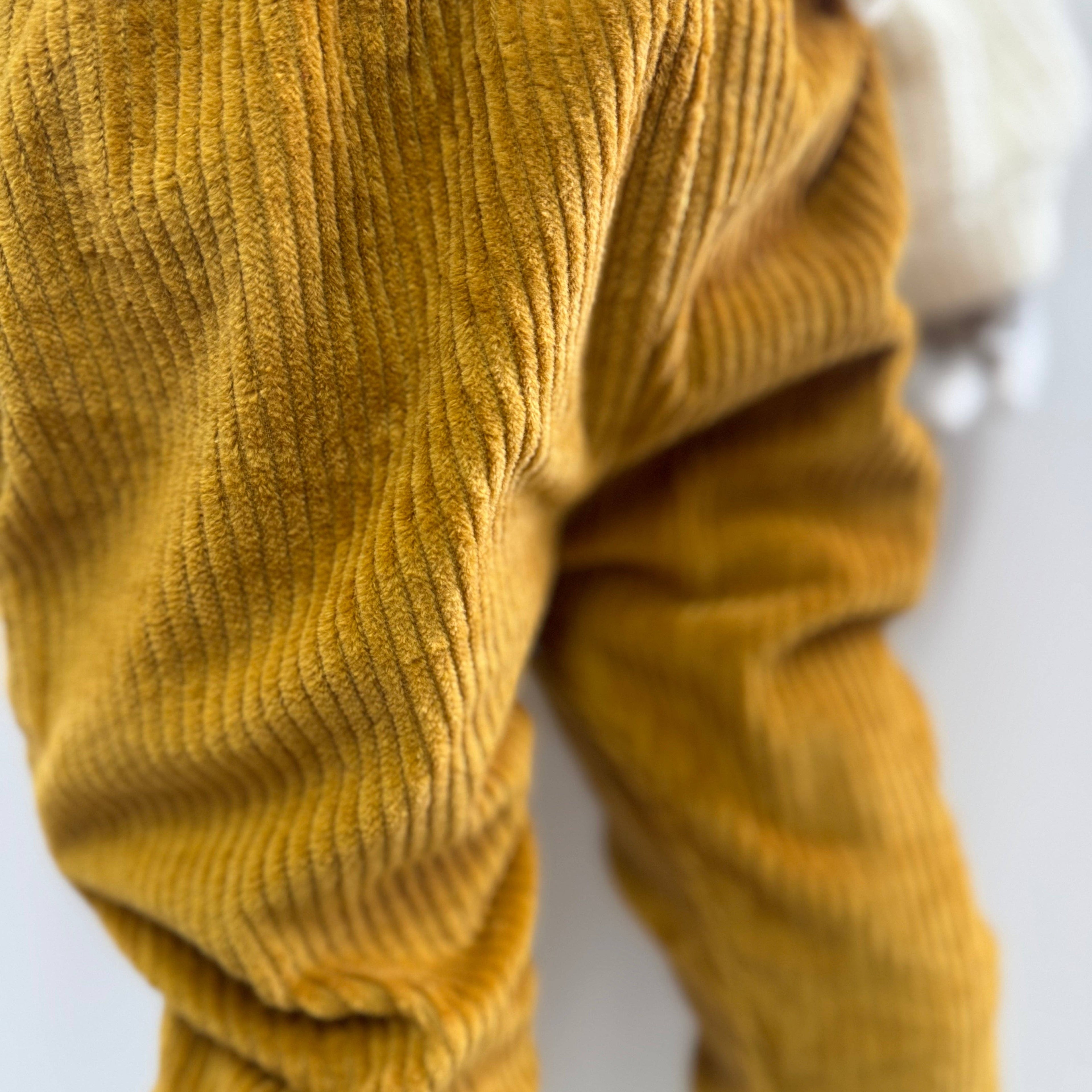Gold Corduroy "Kid Fit" Trousers
