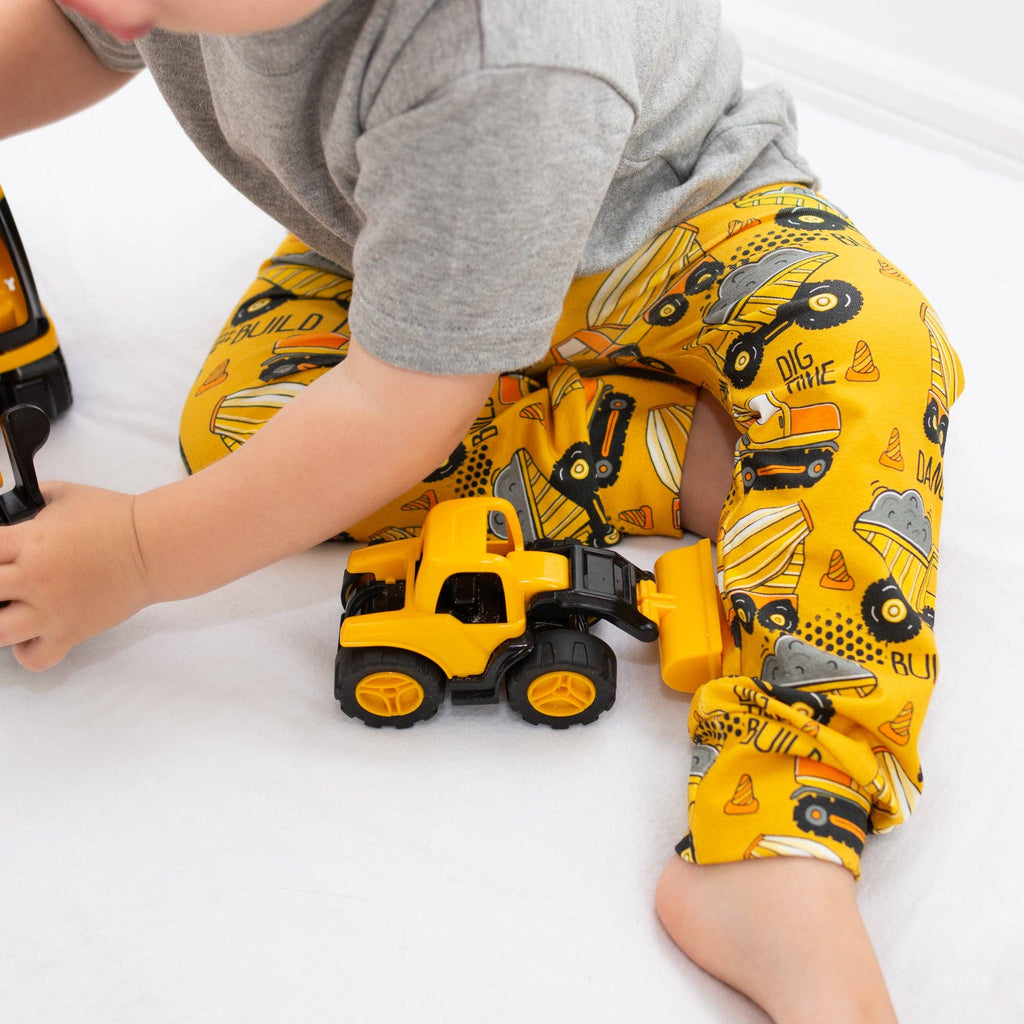 Work Zone Construction Print Baby & Toddler Cotton Leggings