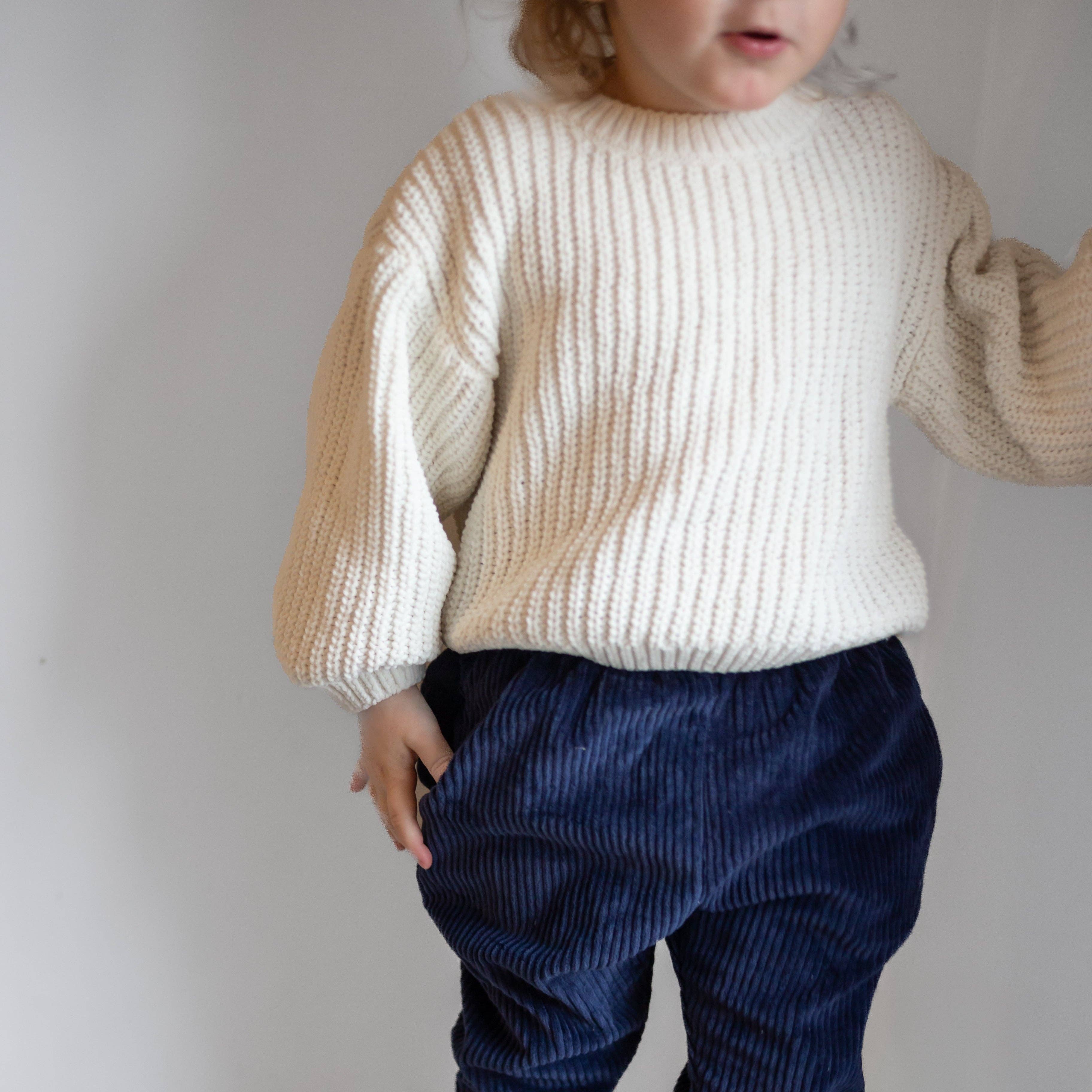 Navy Corduroy "Kid Fit" Trousers