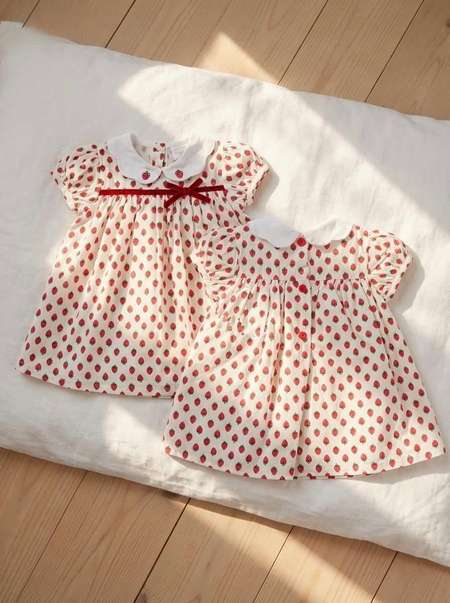 Baby Girls Strawberry Print Dress