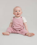 Soft Pink Organic Cotton Dungarees