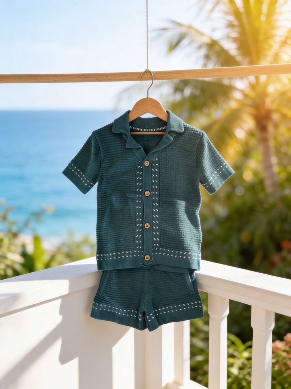 Baby Boys True Knit Shirt & Shorts Outfit