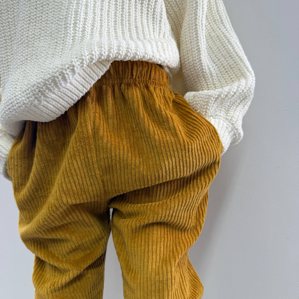 Gold Corduroy "Kid Fit" Trousers