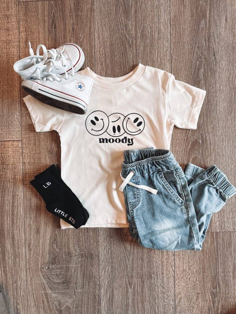 Moody Graphic T-Shirt – White | Kids 2T–4T