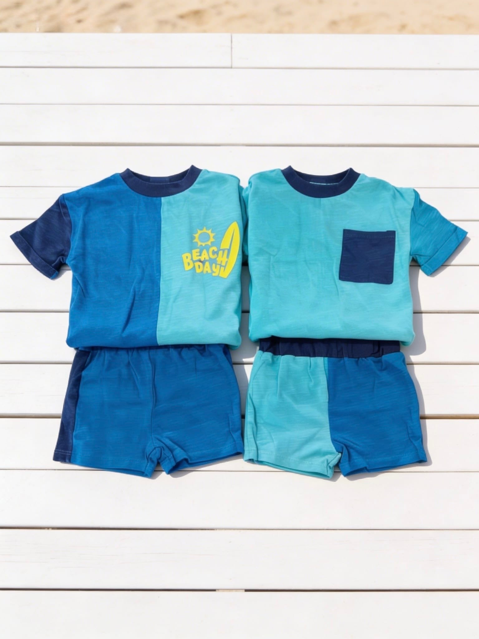 Boys 2 T-Shirts & 2 Shorts Set
