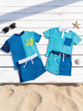 Boys 2 T-Shirts & 2 Shorts Set