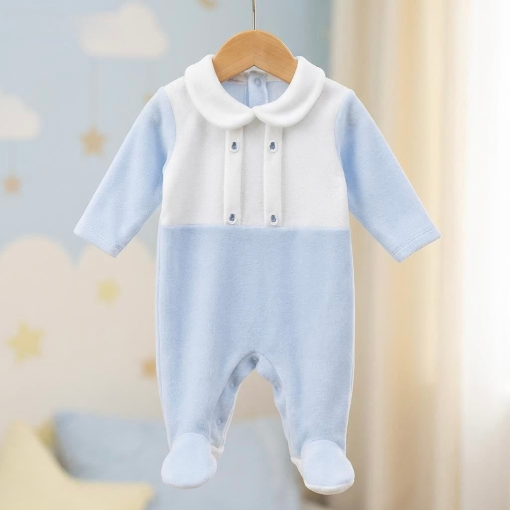 Blue Tuxedo All-In-One Sleepsuit Outfit