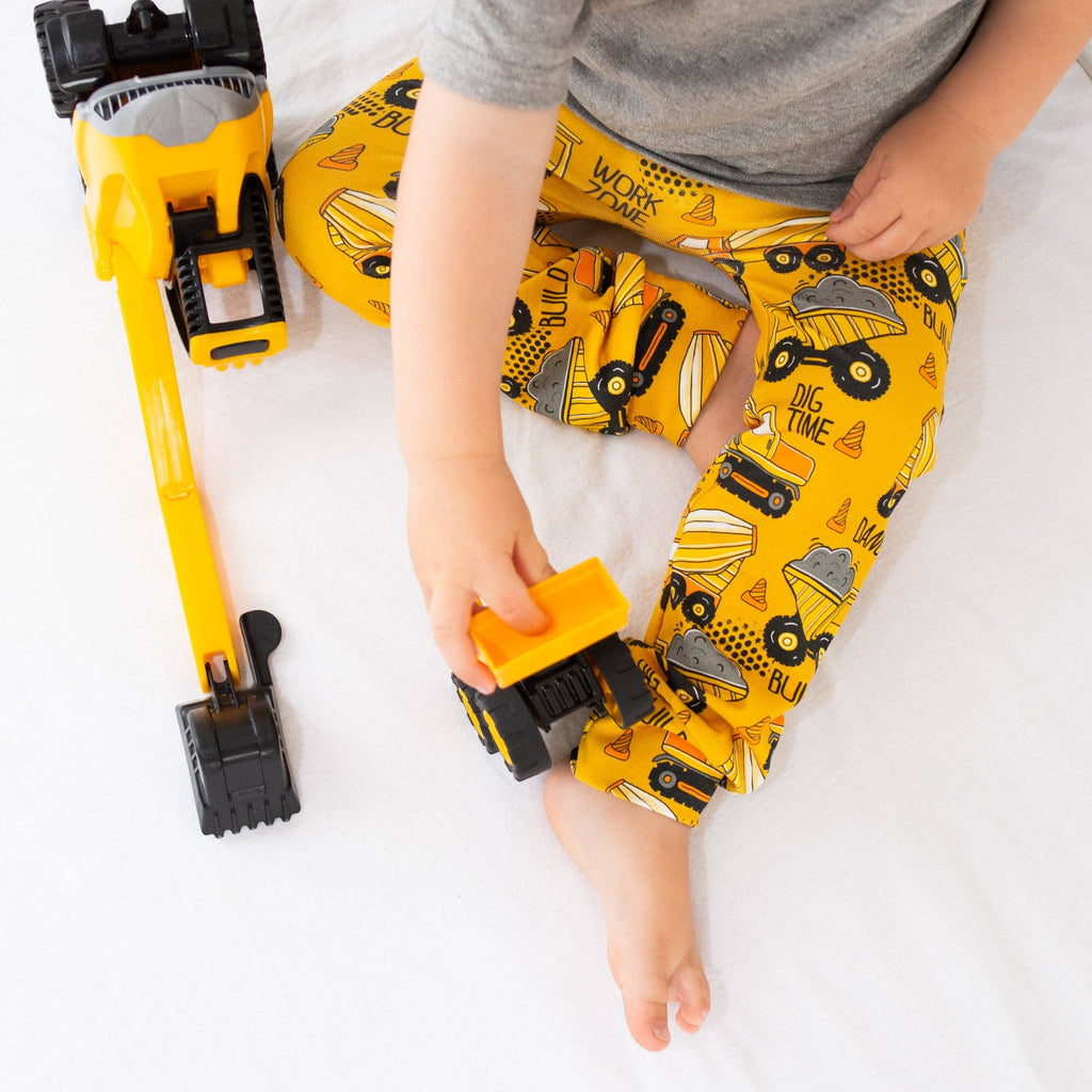 Work Zone Construction Print Baby & Toddler Cotton Leggings
