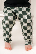 Dino check print "Kid Fit" Trousers