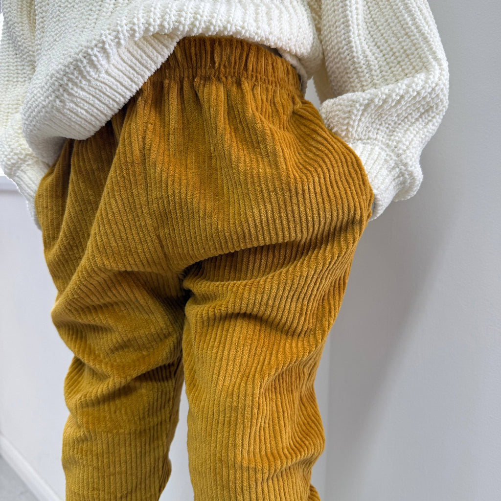 Gold Corduroy "Kid Fit" Trousers