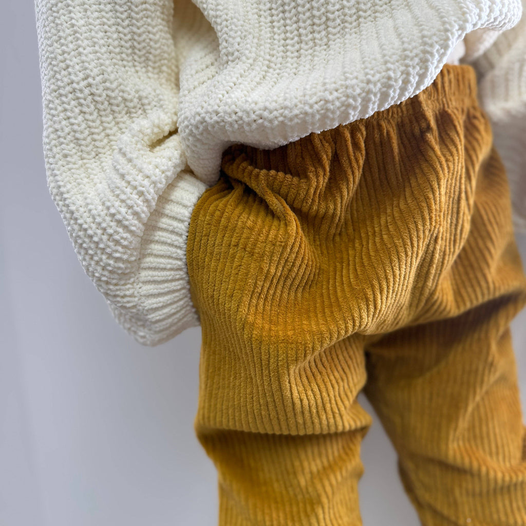 Gold Corduroy "Kid Fit" Trousers