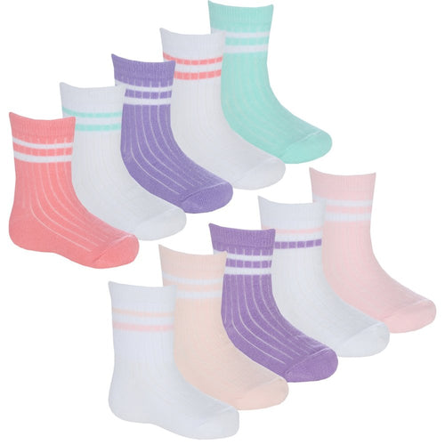 Baby Girls Socks 2 Packs Of 5 Pairs