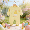 Baby " Just Hatched" Cotton Sleepsuit