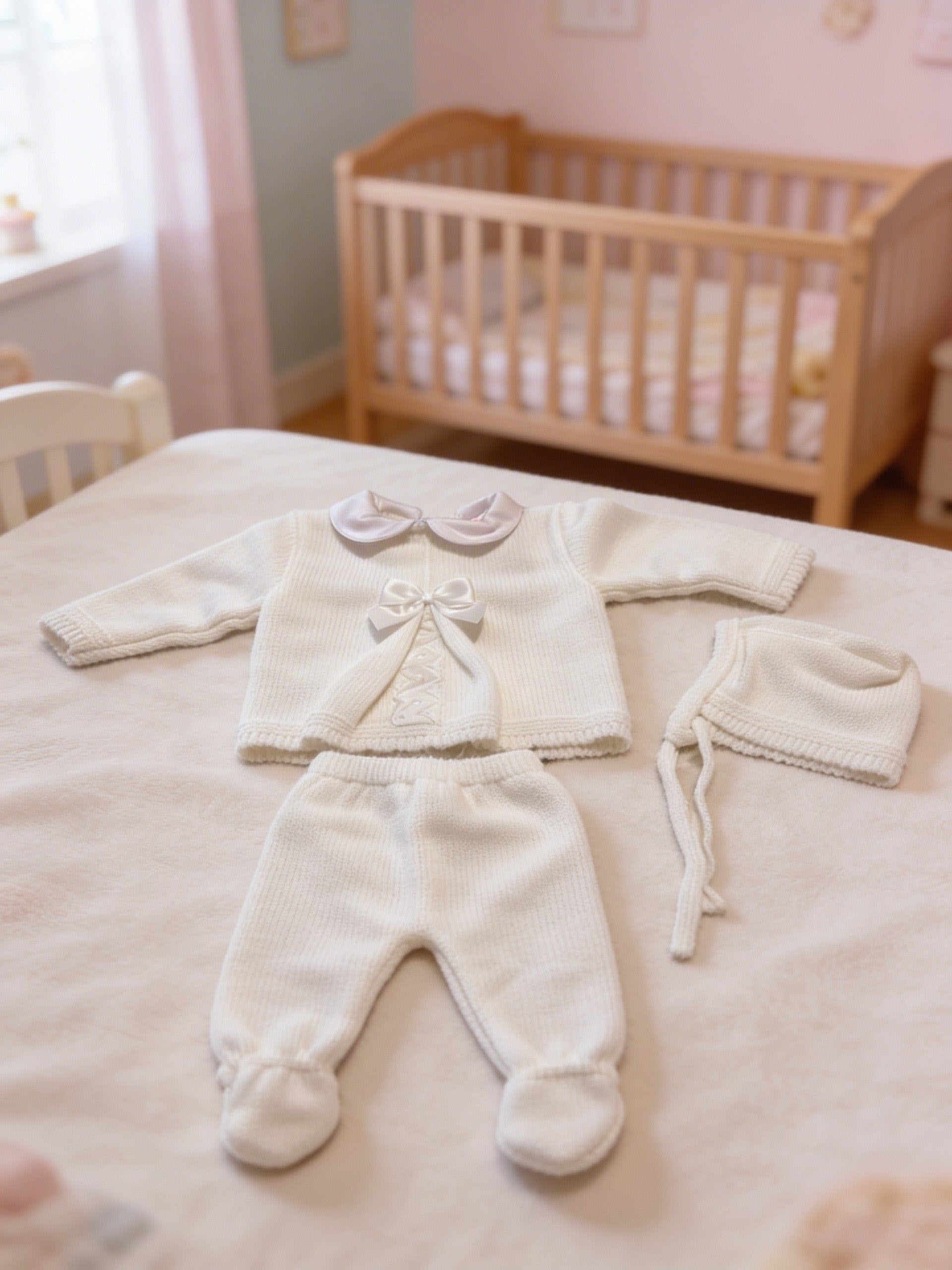 Ivory Anglaise Bow 3PC Gift Set