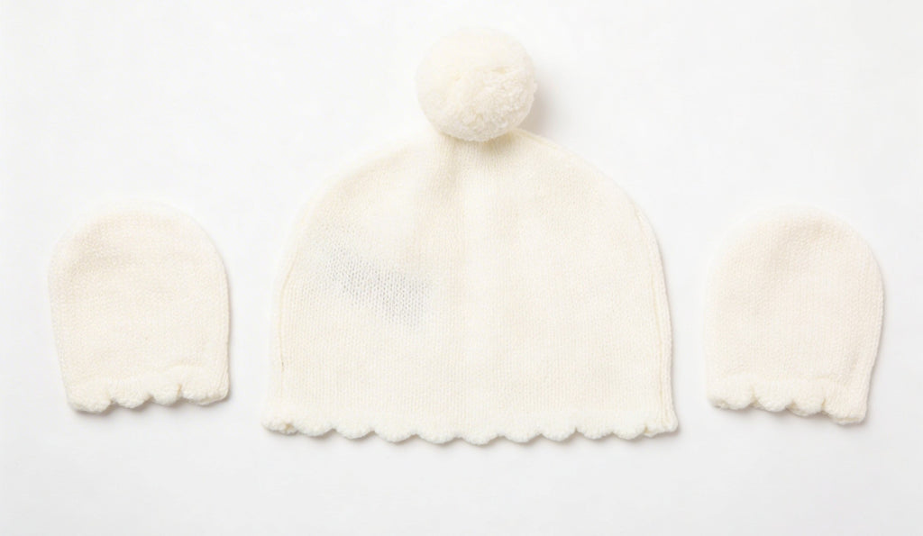 Ivory Bunny Rabbit 4PC Layette Set