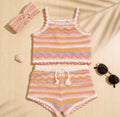 Girls True Knit Top, Short & Headband Outfit
