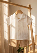Baby Boys Muslin Fabric Shirt & Short Outfit